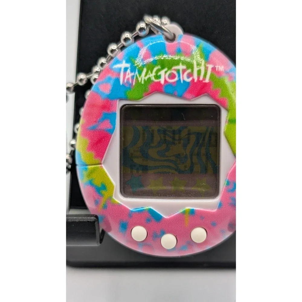 Bandai Tamagotchi Electronic Pet Pink Tie Dye 2017 - Tested - New Battery